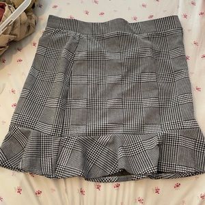 Stretchy plaid-ish skirt
